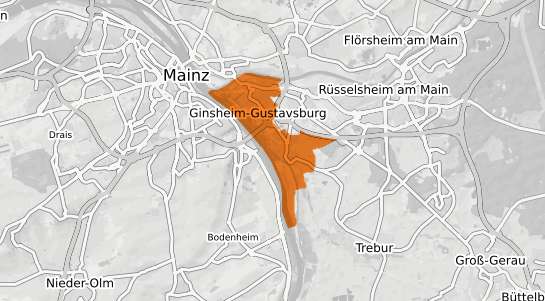 Mietspiegelkarte Ginsheim Gustavsburg